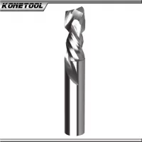 Upward spiral discount router bit