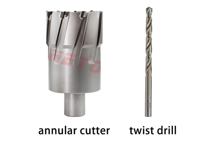 annular cutter vs twist drill