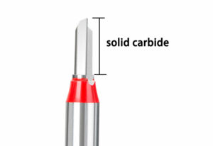 solid carbide cutting edge straight router bit